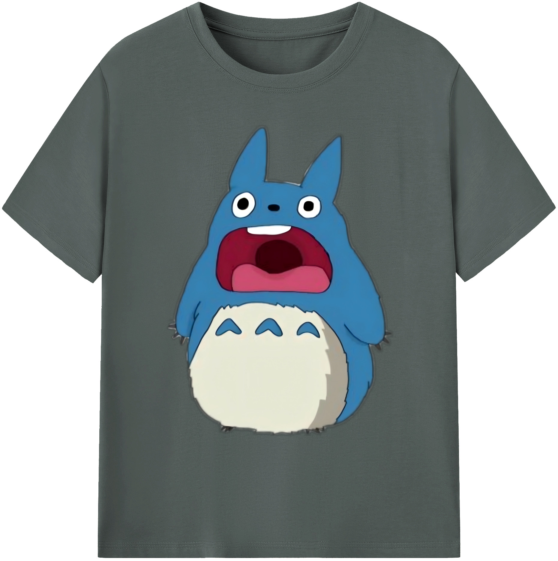 （画像用） となりのトトロ 草壁メイ 草壁サツキ My Neighbor Totoro Satsuki Kusakabe Mei Kusakabe 綿100％ メンズ半袖Tシャツ｜肌触りやわらか＆通気性